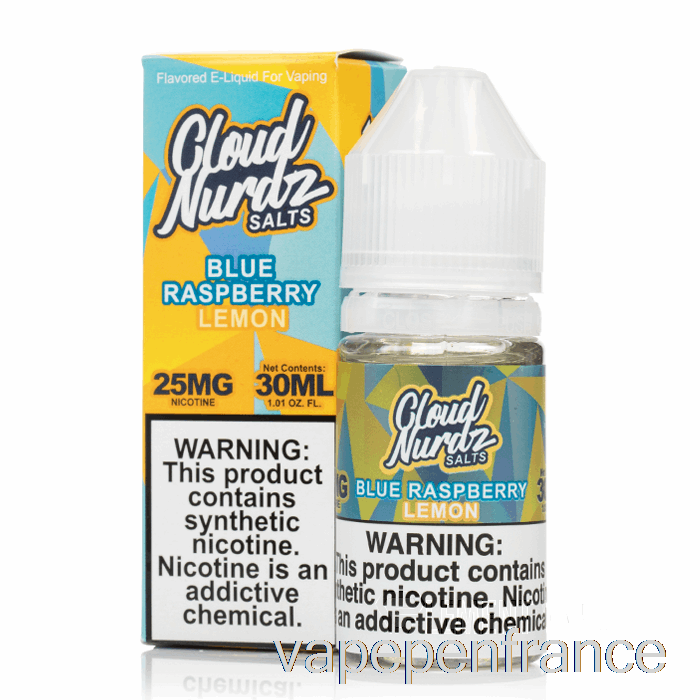 Citron Framboise Bleue - Sels Cloud Nurdz - Stylo Vape 30 Ml 25 Mg